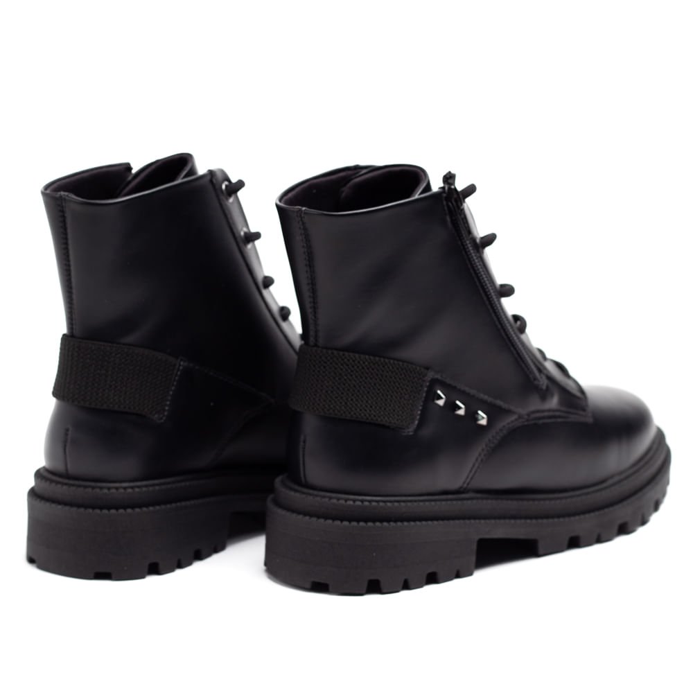 Coturno Feminino Ramarim Tratorado Preto Preto 6