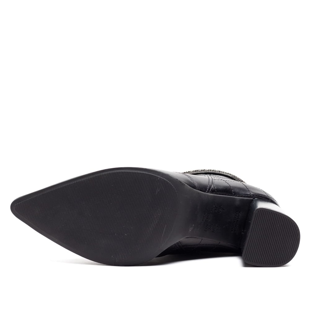 Bota Feminina Ramarim Bico Fino Preto Preto 2