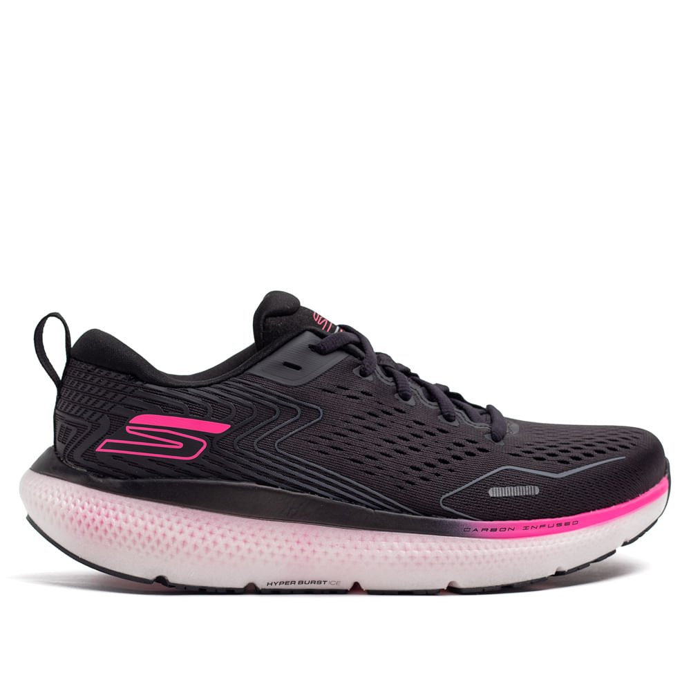 Tênis Feminino Skechers GO RUN Ride 11 Preto/rosa