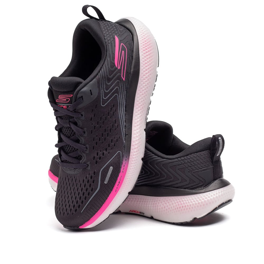 Tênis Feminino Skechers GO RUN Ride 11 Preto/rosa Preto/Rosa 5