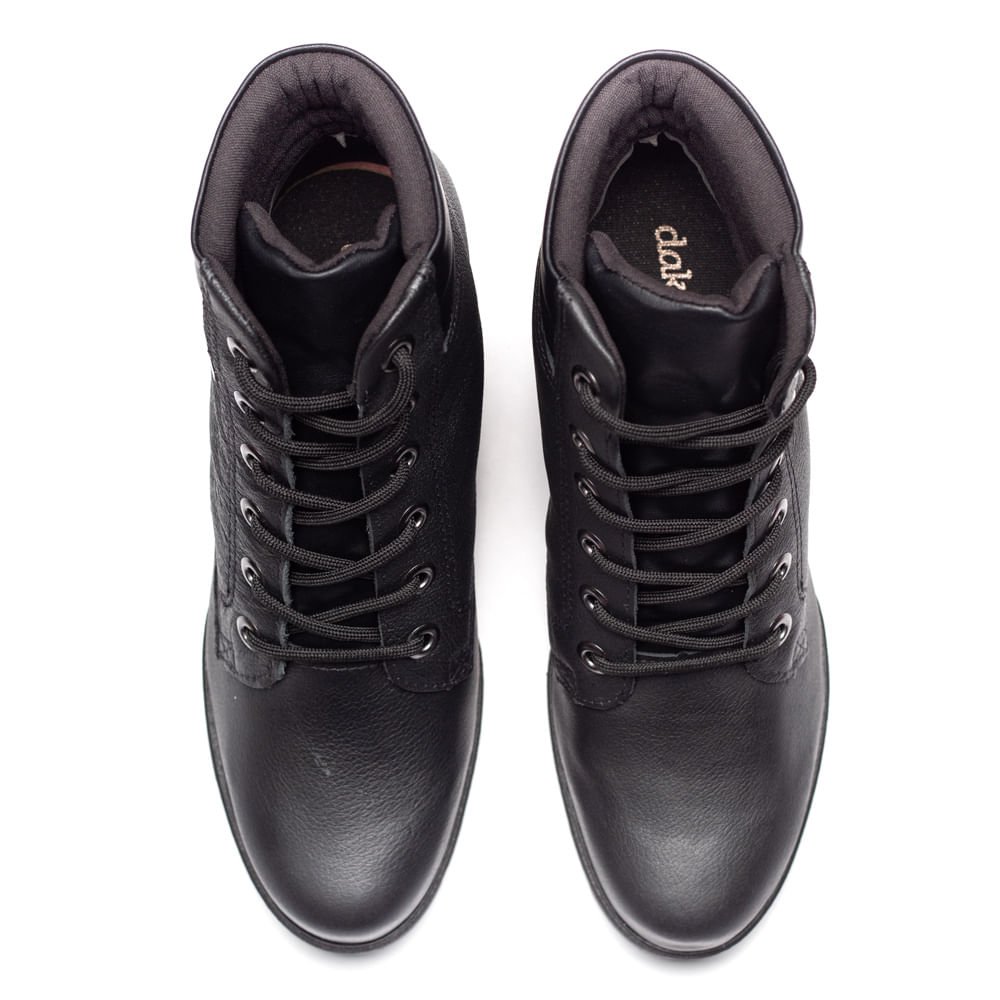 Bota Coturno Feminina Dakota Salto Bloco Tratorado Preto Preto 4