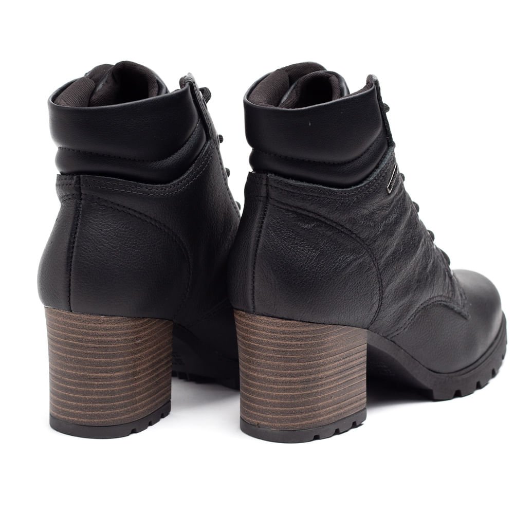 Bota Coturno Feminina Dakota Salto Bloco Tratorado Preto Preto 6
