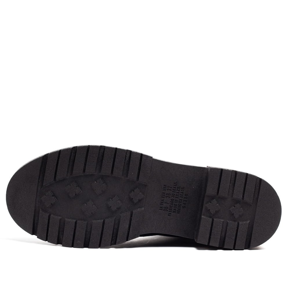 Coturno Feminino Dakota de Cano Curto Preto Preto 2