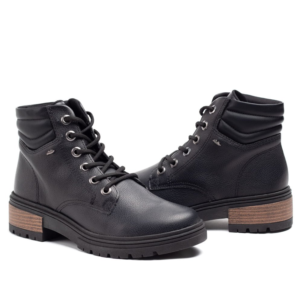 Coturno Feminino Dakota de Cano Curto Preto Preto 5