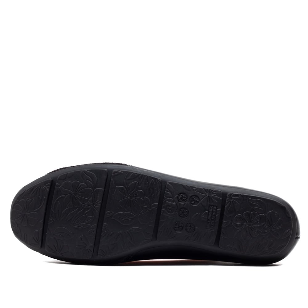 Sapatilha Feminina ComfortFlex Preto Preto 2