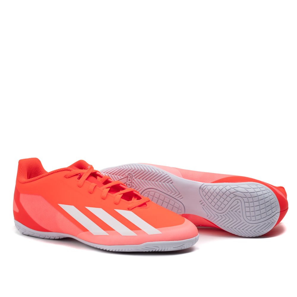 Chuteira Futsal Adidas X Crazyfast Club IN Laranja/branco Laranja/Branco 5