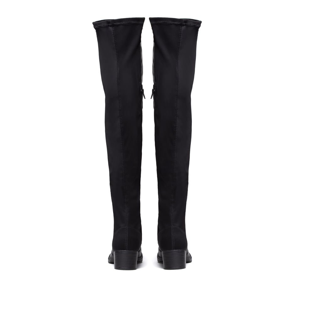 Bota Feminina Mississipi Over The Knee Preto Preto 3