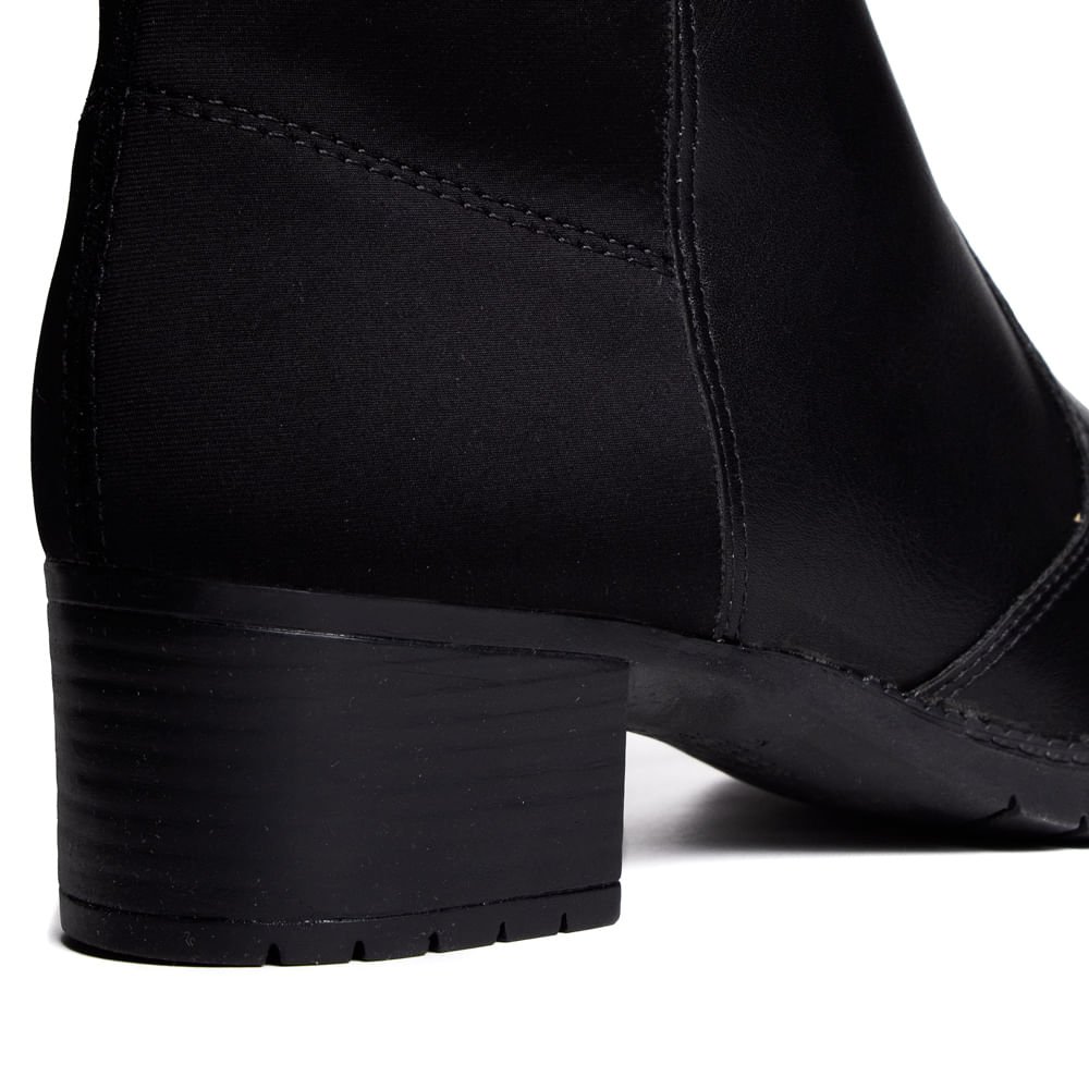 Bota Feminina Mississipi Over The Knee Preto Preto 5