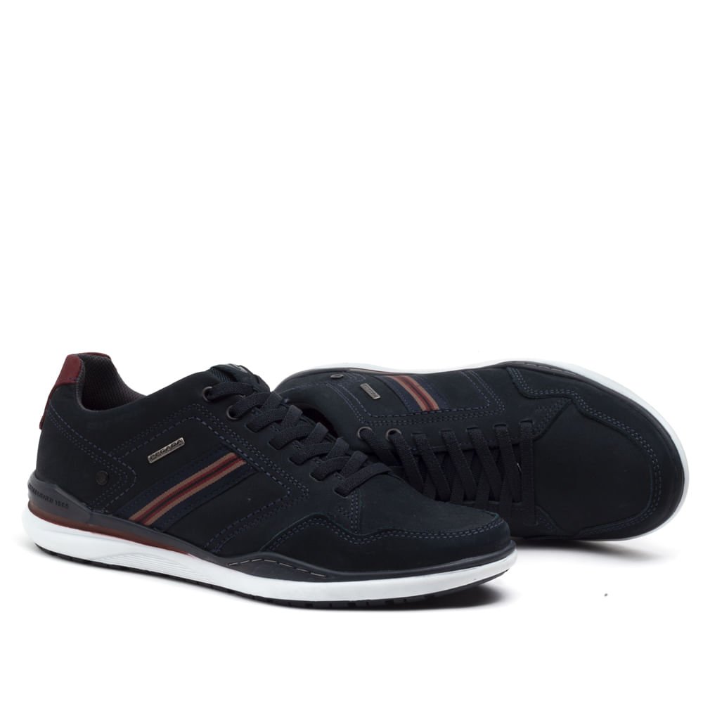 Sapatênis Masculino Pegada em Nobuck Marinho Azul 5