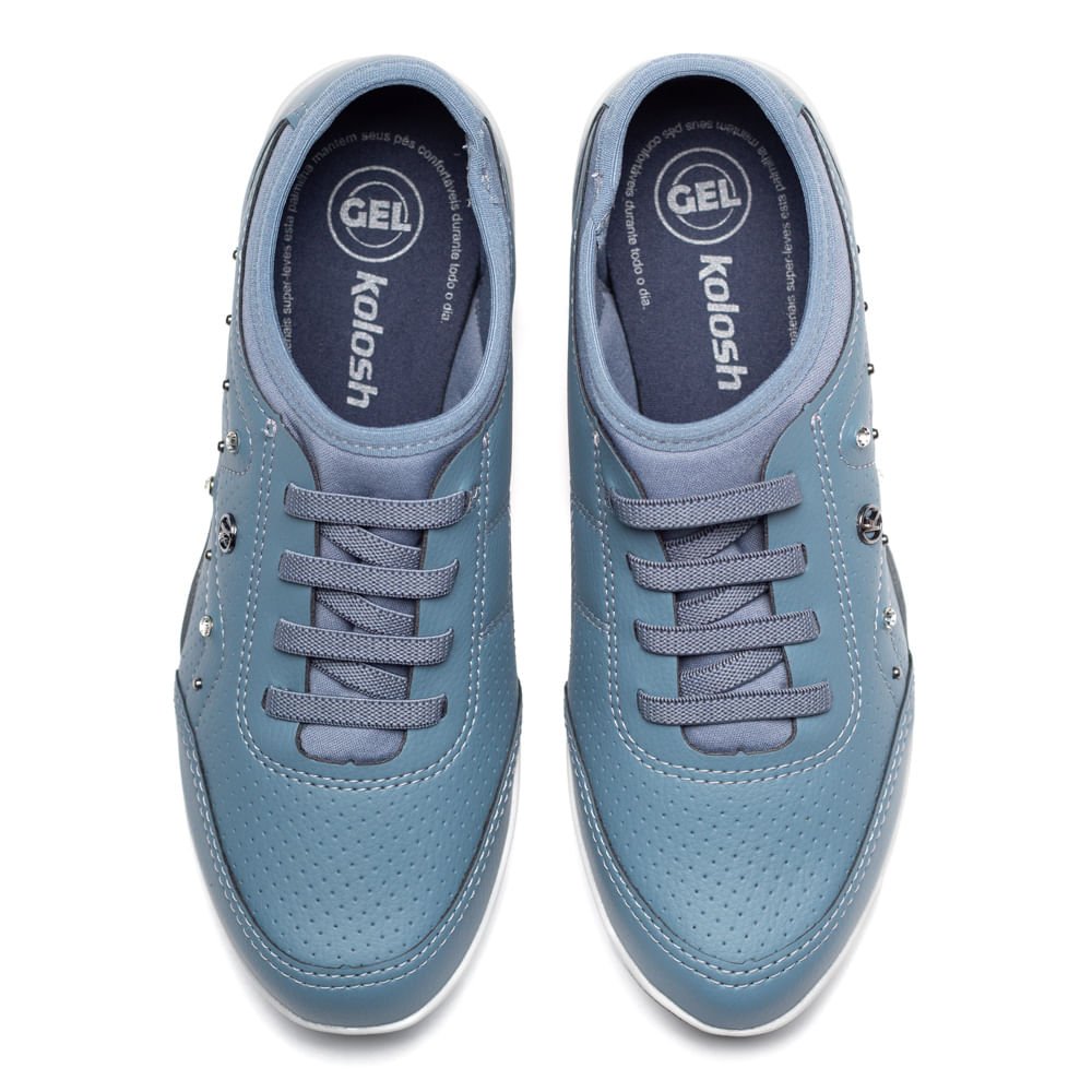 Tênis Feminino Kolosh Casual Azul Claro Azul Claro 4