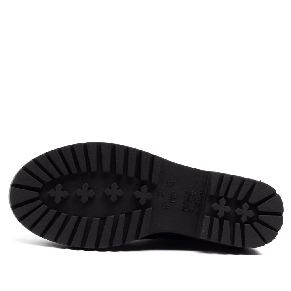 Coturno Feminino Via Marte com Pingente em Strass Preto Preto 2