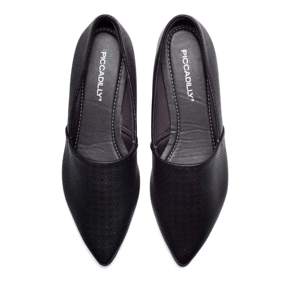 Sapatilha Feminina Piccadilly  Salto Baixo Preto Preto 4