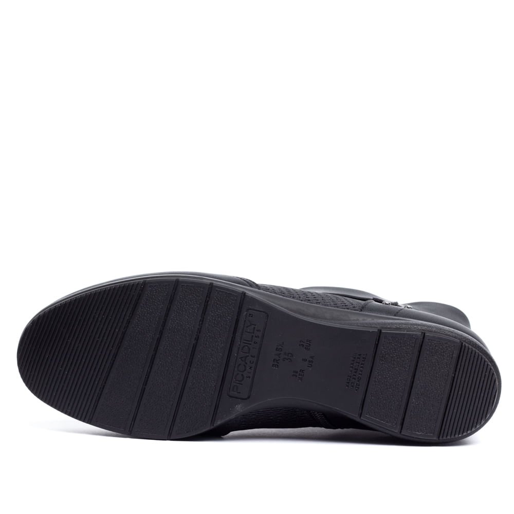 Bota Feminina Piccadily Cano Curto Preto Preto 2