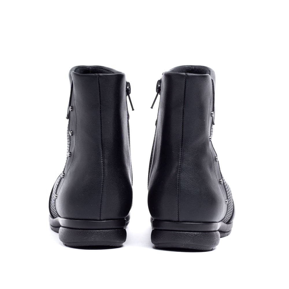 Bota Feminina Piccadily Cano Curto Preto Preto 3