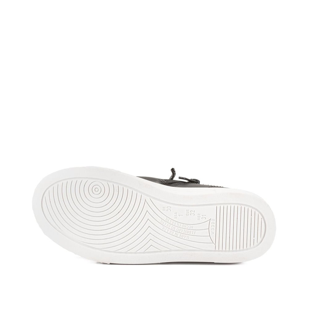 Tênis Infantil Pink Cats com Cadarço de Brilhos Menina Preto Preto 2