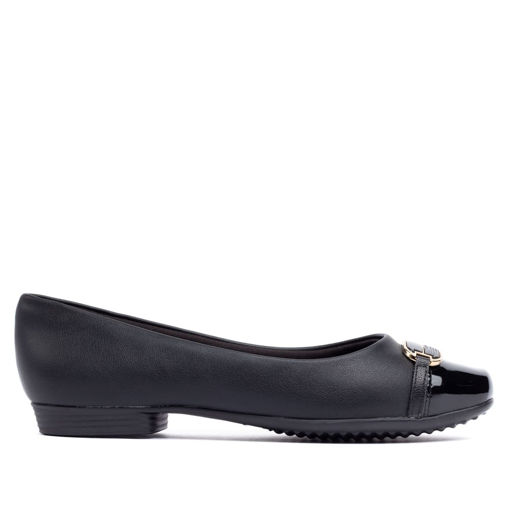 Sapatilha Feminina Piccadilly Raquel Salto Baixo Preto