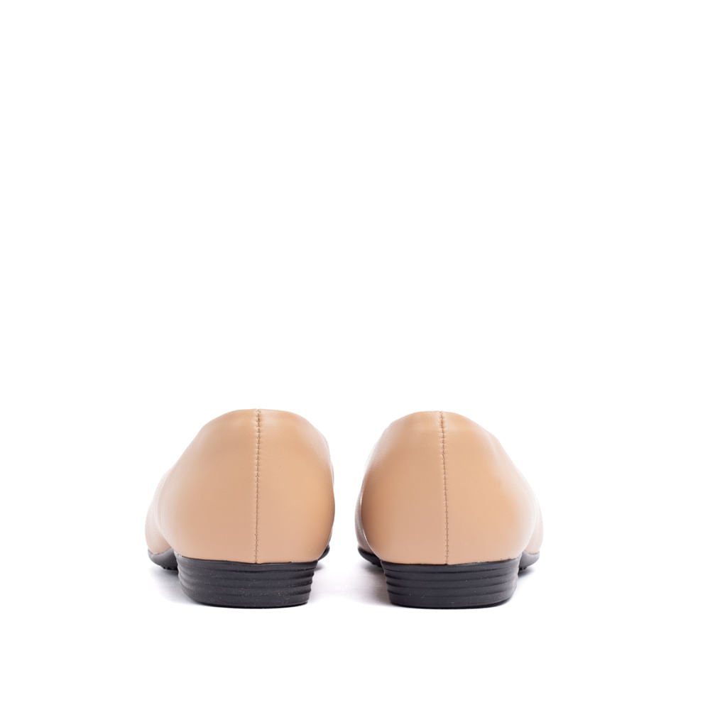 Sapatilha Feminina Piccadilly Raquel Salto Baixo Nude/preto Nude 3