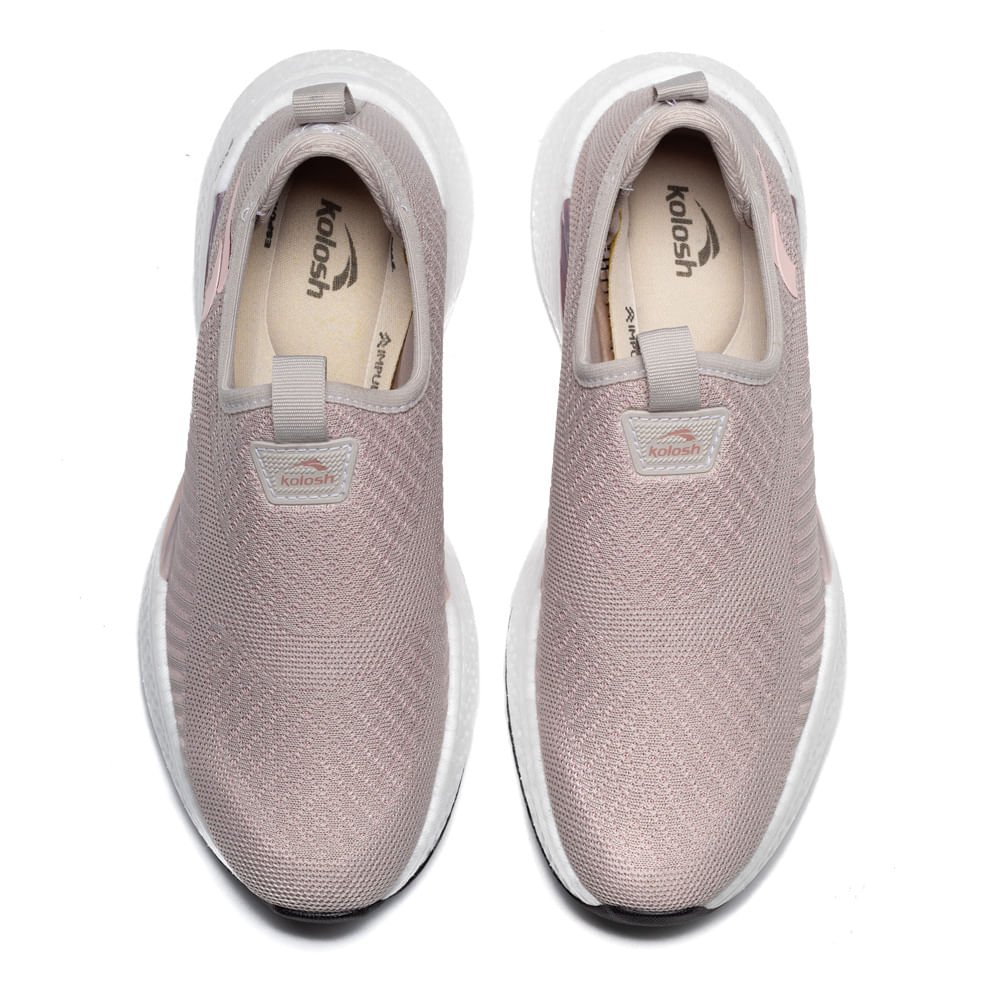 Tênis Feminino Kolosh Esportivo Slip On Cinza Cinza 4