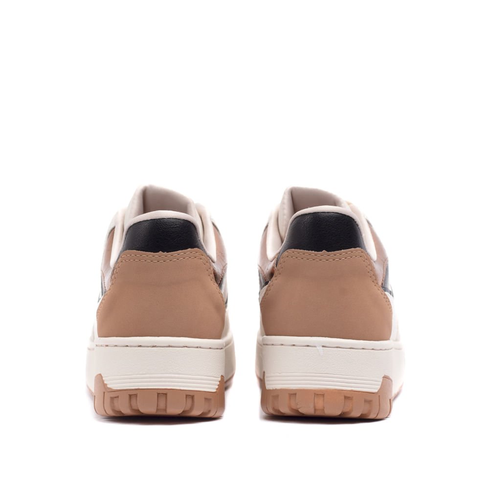 Tênis Feminino Via Marte Flatform com Recortes Bege Bege 3