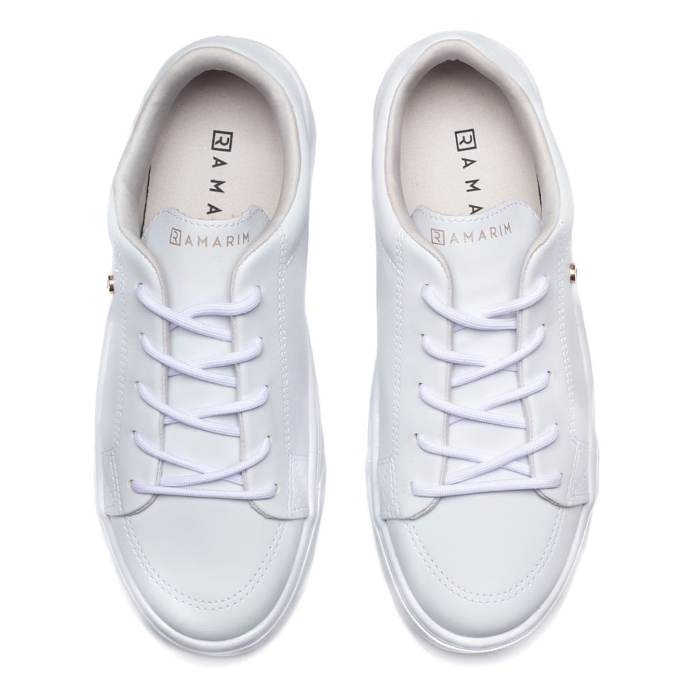 Tênis Feminino Ramarim Flatform Branco/dourado Branco/Dourado 4