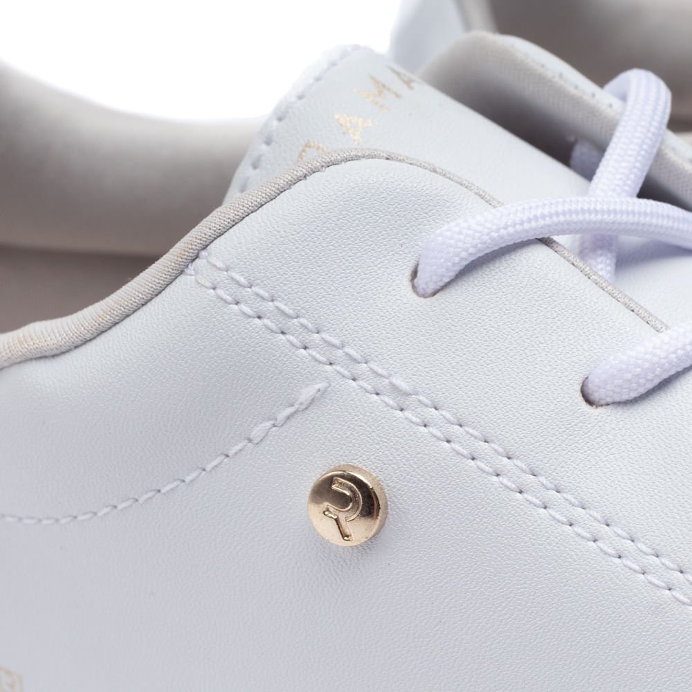 Tênis Feminino Ramarim Flatform Branco/dourado Branco/Dourado 6