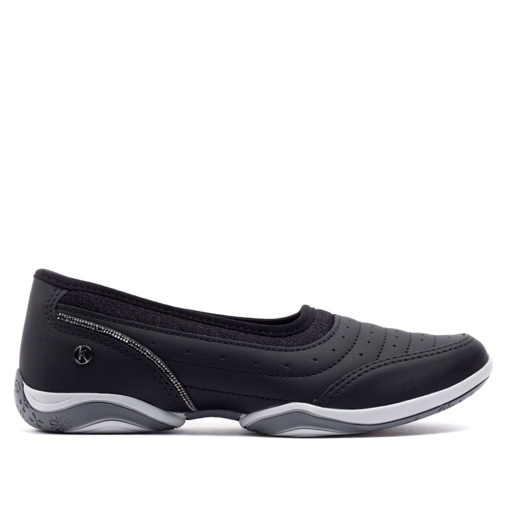 Sapatilha Feminina Kolosh com /detalhe em Strass Preto