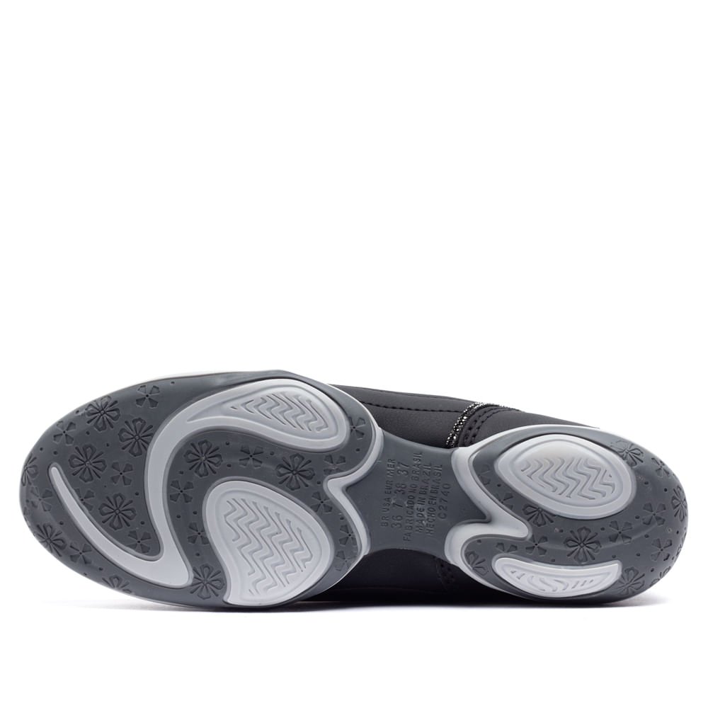 Sapatilha Feminina Kolosh com /detalhe em Strass Preto Preto 2