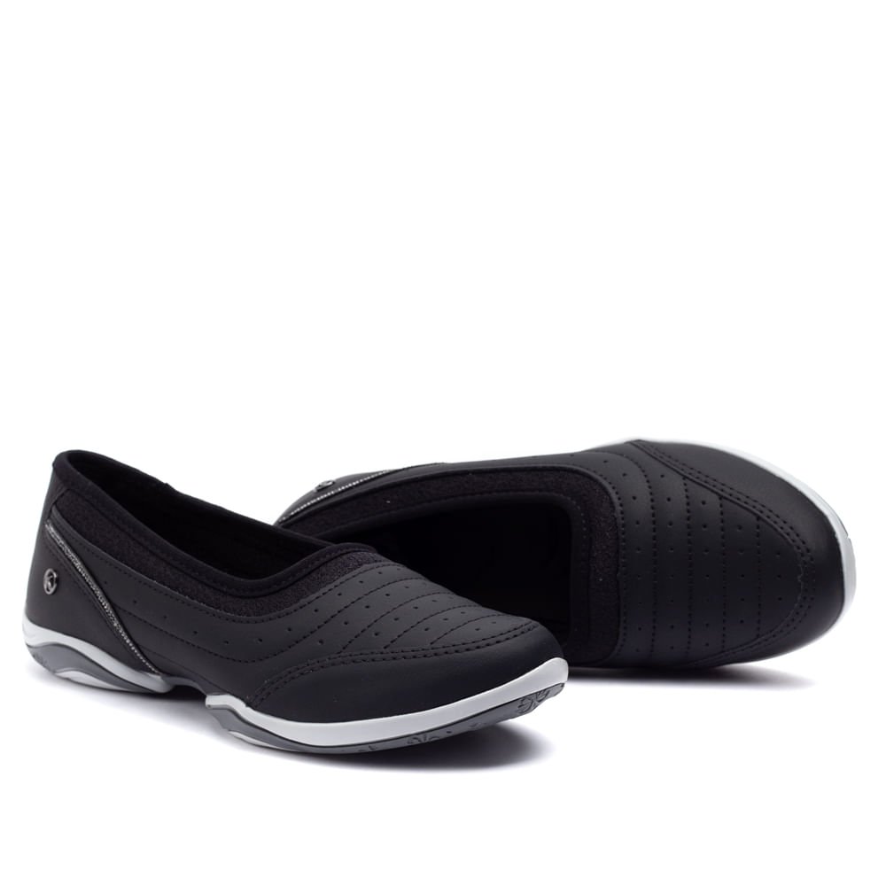 Sapatilha Feminina Kolosh com /detalhe em Strass Preto Preto 5