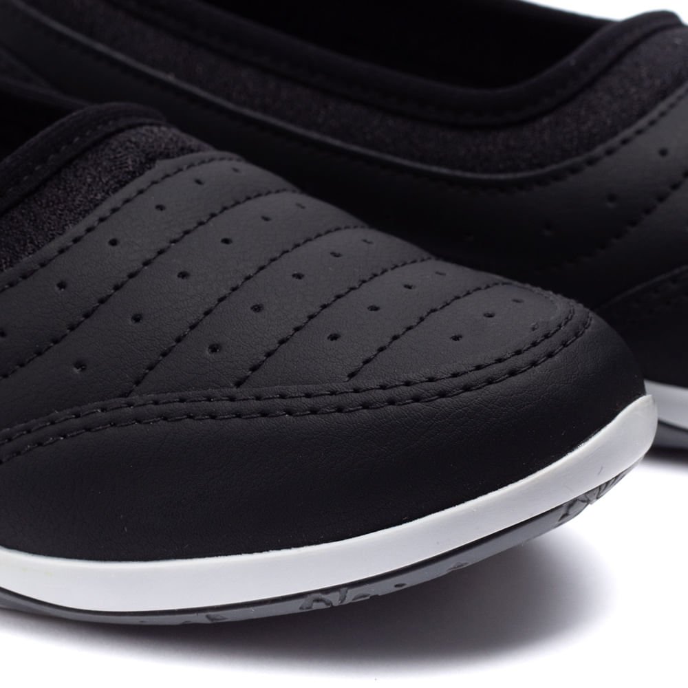 Sapatilha Feminina Kolosh com /detalhe em Strass Preto Preto 6