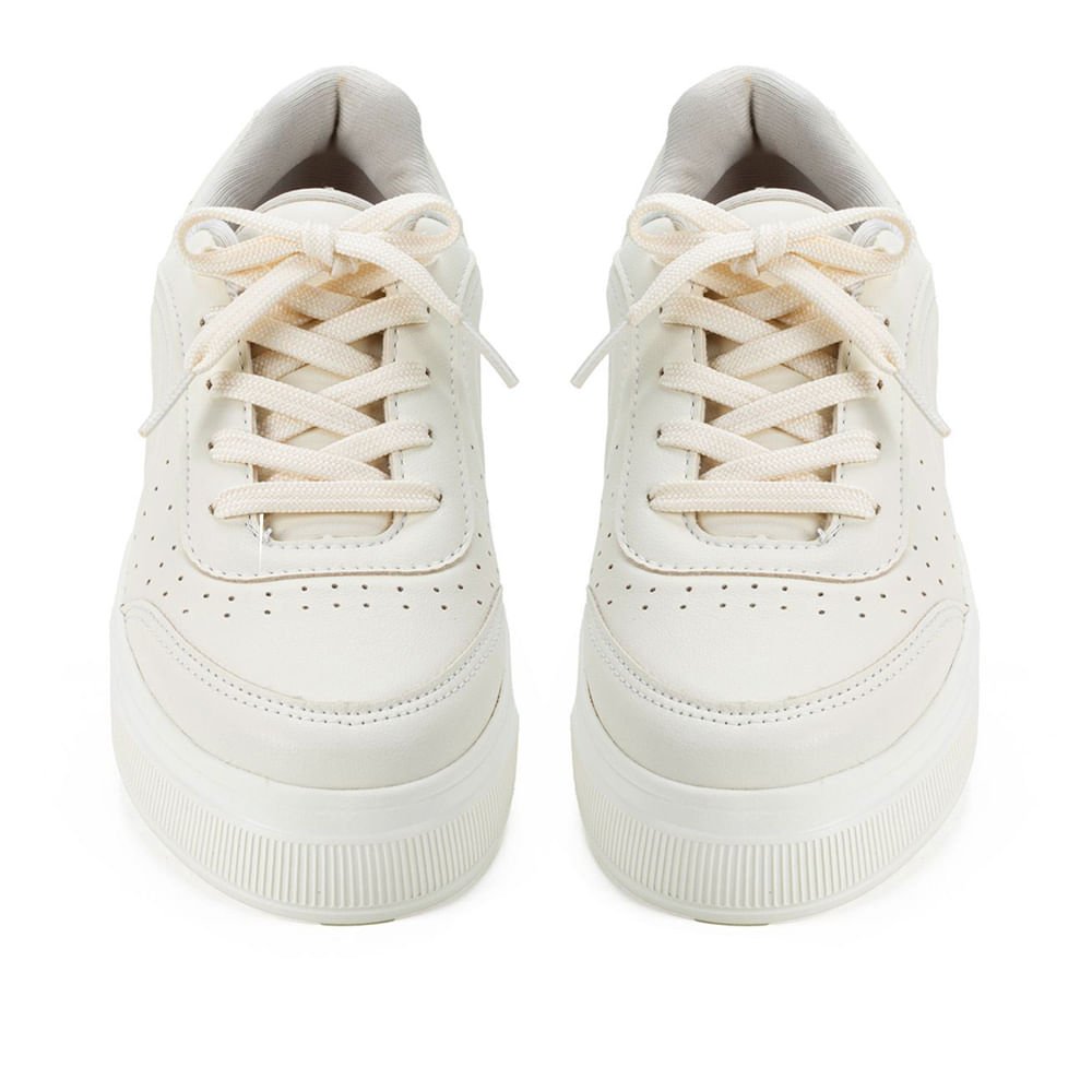 Tênis Feminino Kolosh com Detalhe Dourado Branco Branco 4