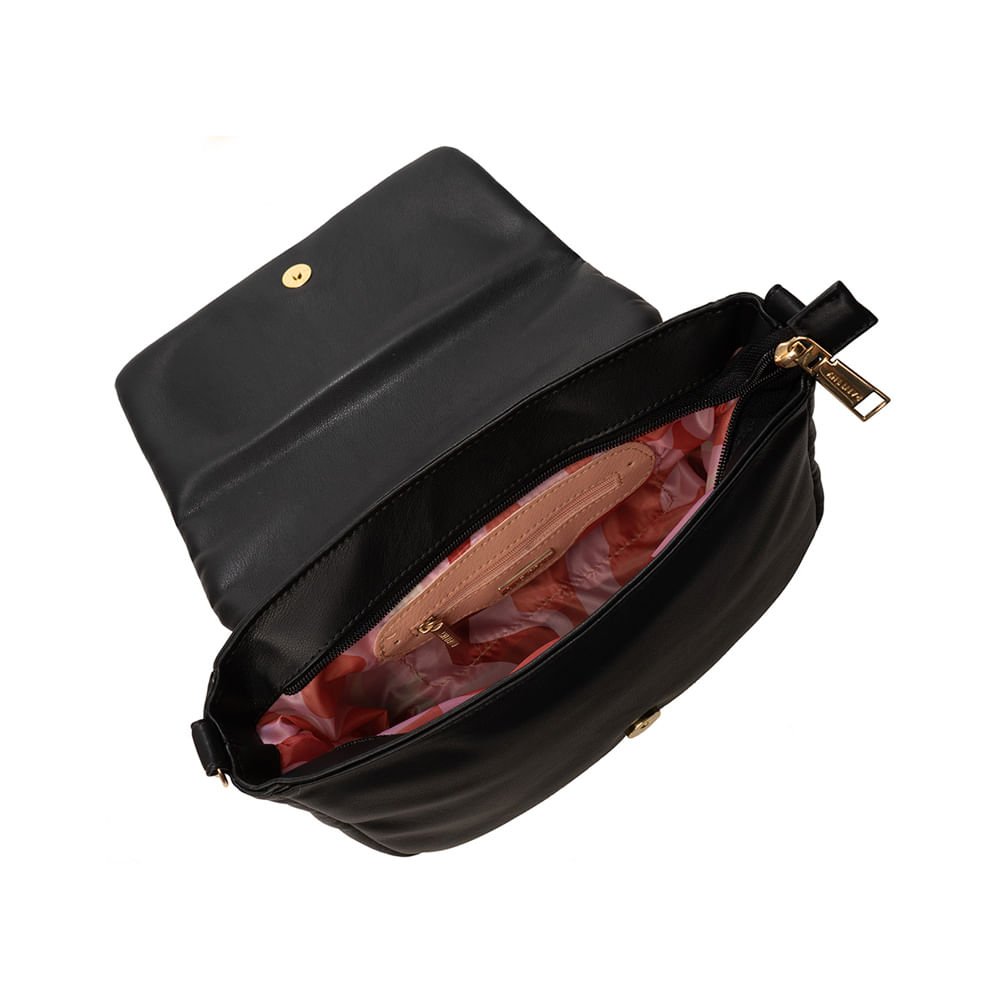 Bolsa Feminina Rafitthy Pequena Preta Preto 4