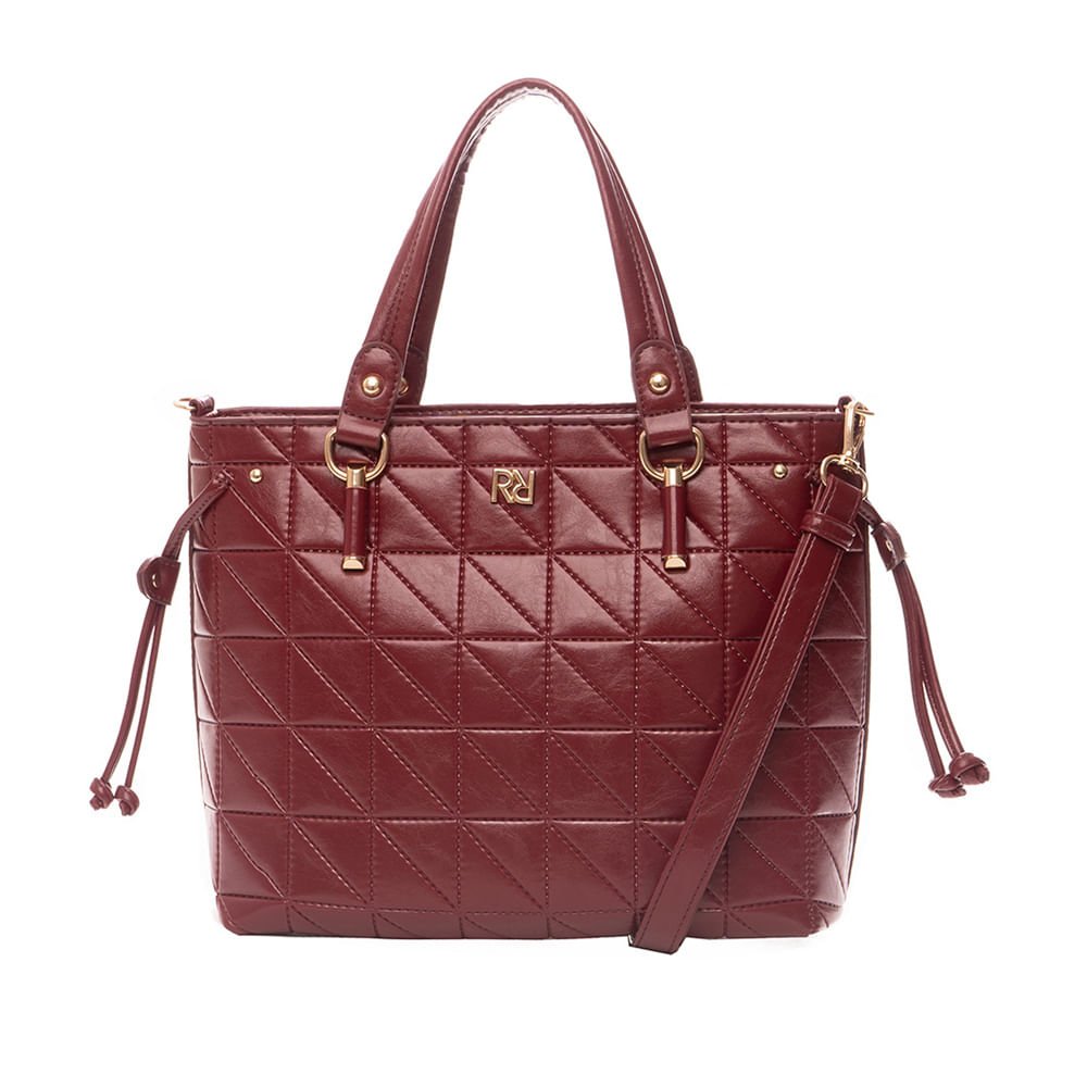 Bolsa Feminina Rafitthy Tote Média Vinho Vermelho 1