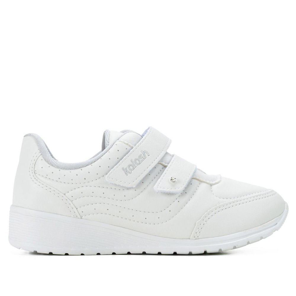 Tênis Feminino Kolosh Casual com Tiras Aderentes Branco