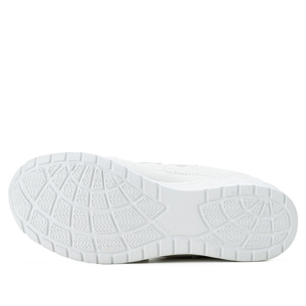 Tênis Feminino Kolosh Casual com Tiras Aderentes Branco Branco 2