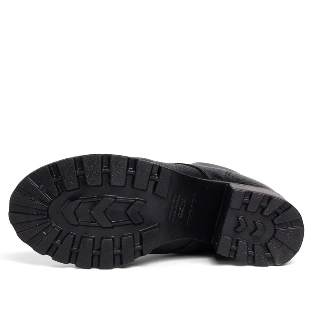 Bota Feminina Pegada Chelsea Levels em Couro Preto Preto 2