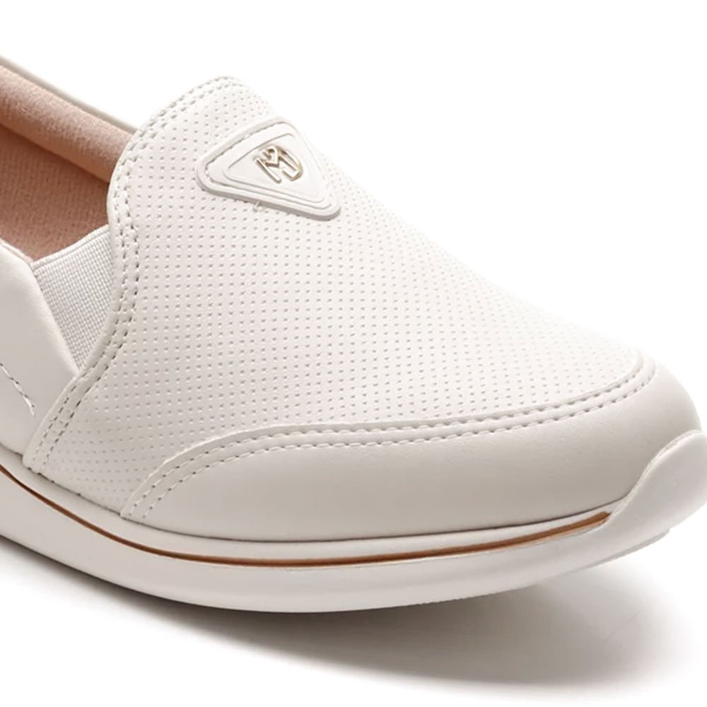 Tênis Feminino Modare Slip On Off White Branco 5