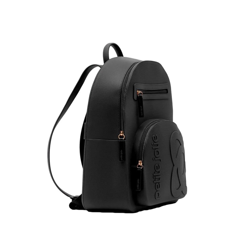 Mochila Feminina Petite Jolie Smart Preto Preto 3