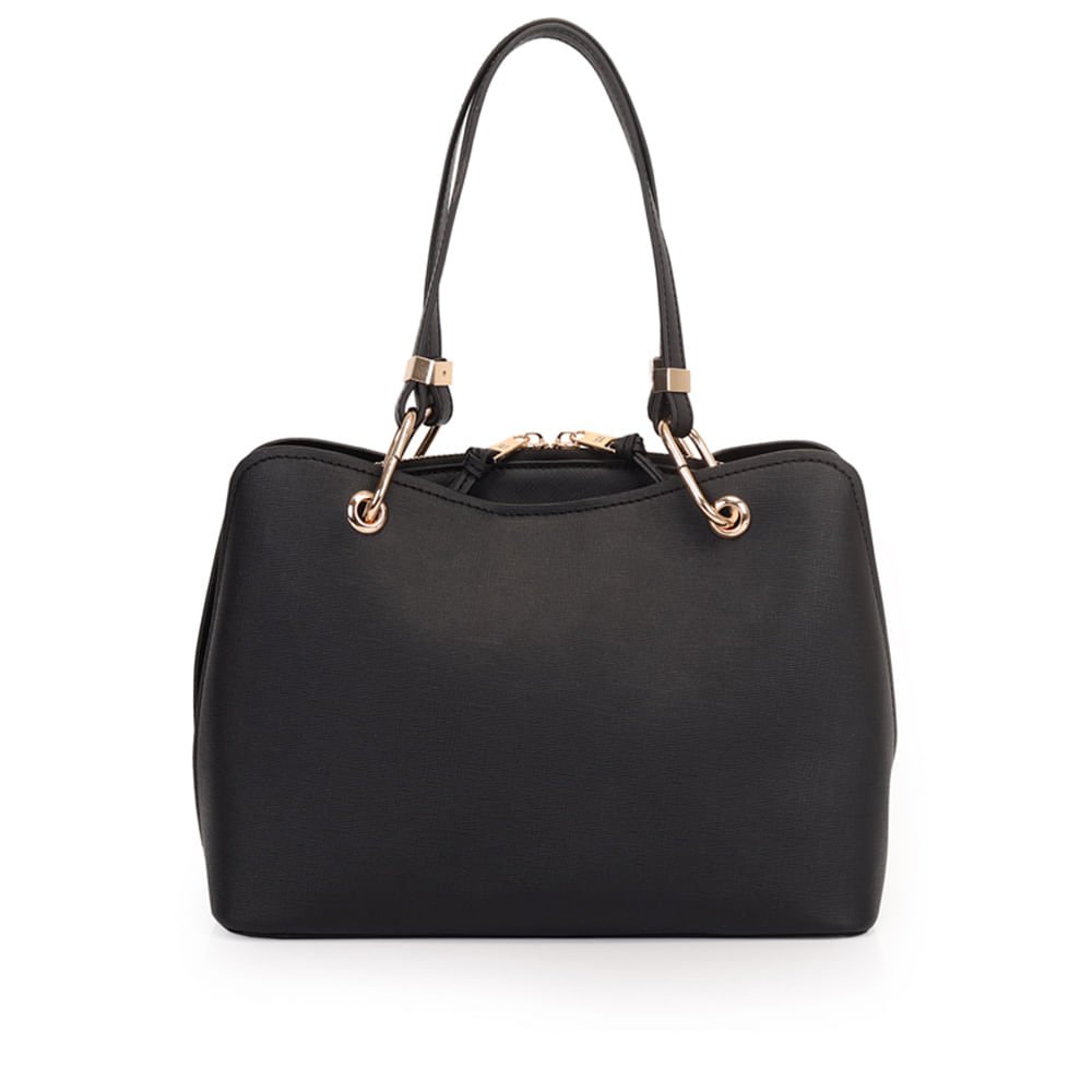 Bolsa Feminina WJ Tiracolo Média Preta Preto 2