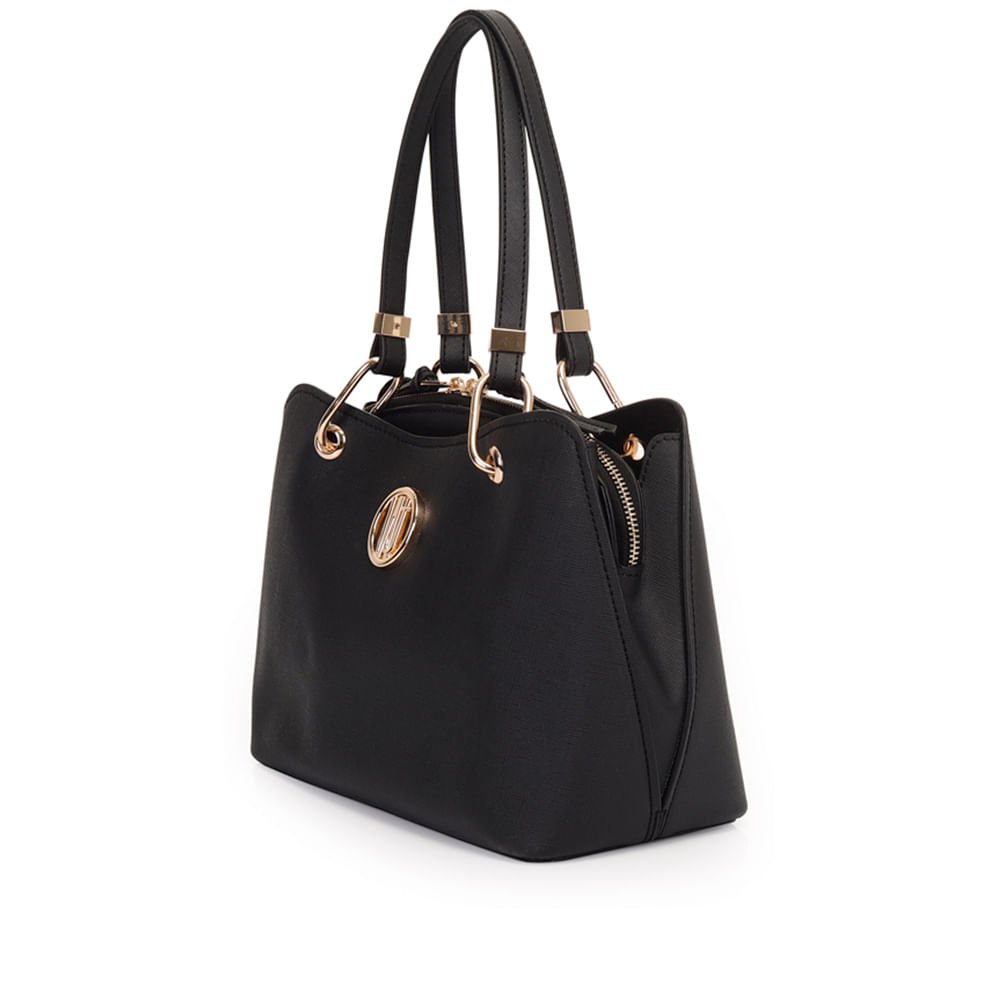 Bolsa Feminina WJ Tiracolo Média Preta Preto 3