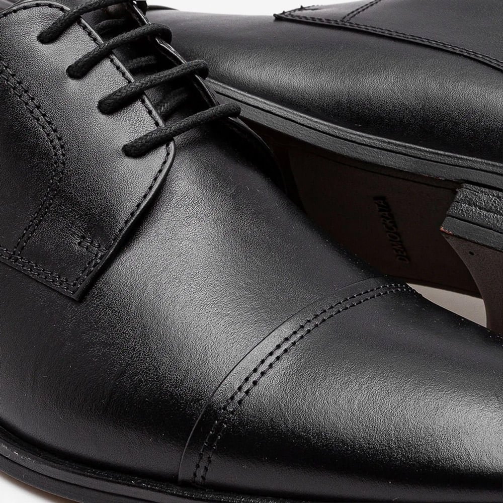 Sapato Masculino Democrata Metropolitan Vega Preto Preto 4