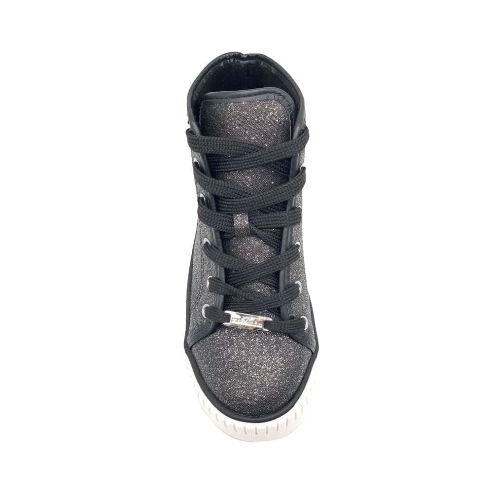 Tênis Infantil Molekinha Tecido Glitter Preto Preto 4