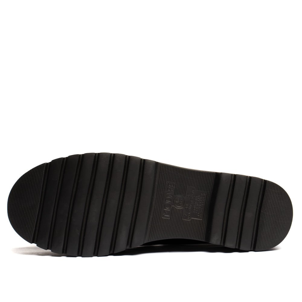 Mocassim Feminino Modare com Detalhe de Strass Preto Preto 2