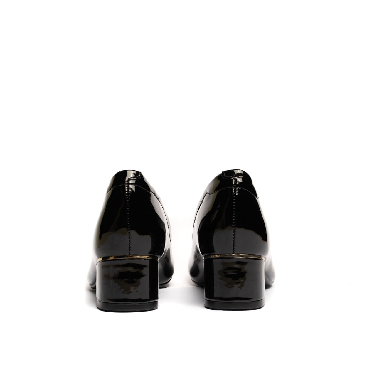 Sapato Feminino Modare Salto Baixo Verniz Preto Preto 3