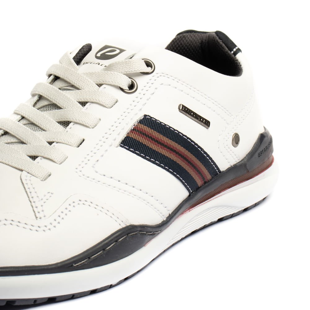 Sapatênis Masculino Pegada em Couro Branco/marinho Branco/marinho 5