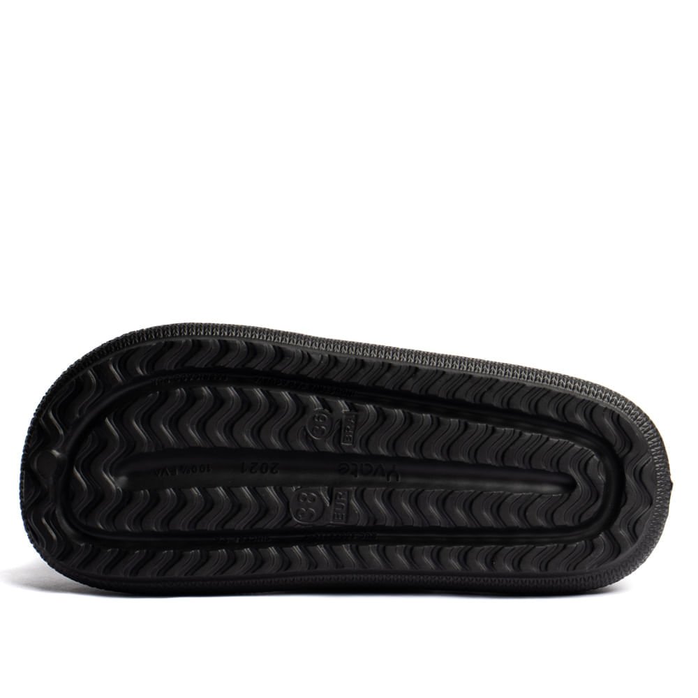 Pantufa Feminina Yvate EVA com Forro Peluciado Preto Preto 2