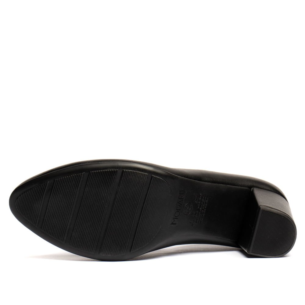 Sapato Feminino Modare com Detalhe em Strass Preto Preto 2