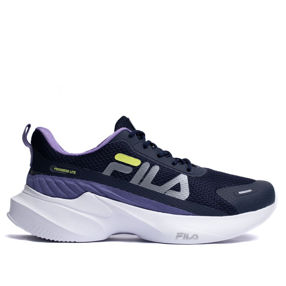 Tênis Feminino Fila Progress Lite Marinho/lilás