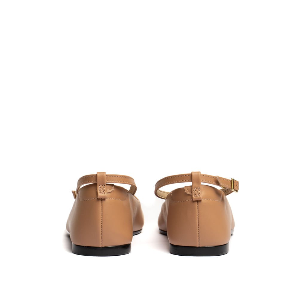 Sapatilha Feminina Moleca Bicolor Nude/preto Bege/Preto 3