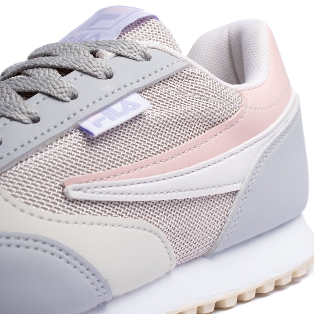 Tênis Feminino Fila Renno Classic cinza/rosa Cinza/Rosa 5