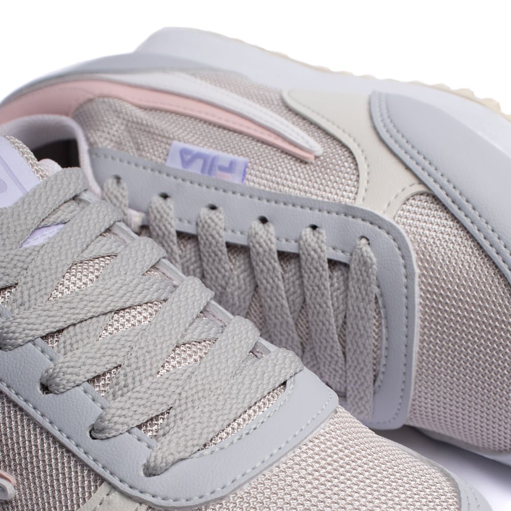 Tênis Feminino Fila Renno Classic cinza/rosa Cinza/Rosa 6